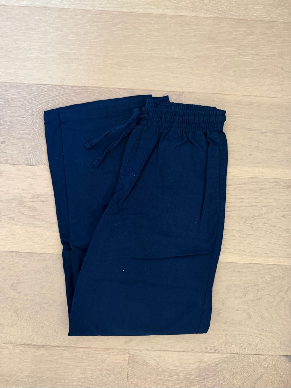 Pink Brand Adjustable Waist Blue Pants